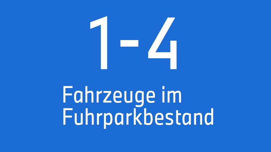 1-4 Fahrzeuge im Fmurhparkbestand