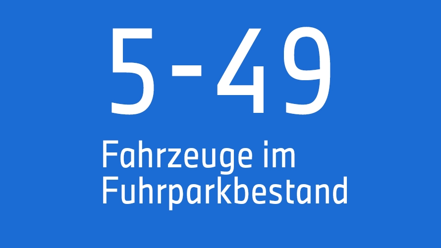 5-49 Fahrzeuge im Furhparkbestand